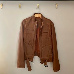 Brown Leather Jacket size Large